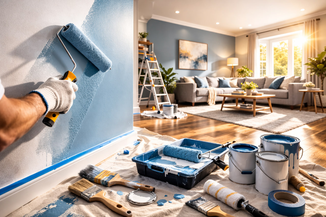Professional home re-painting services