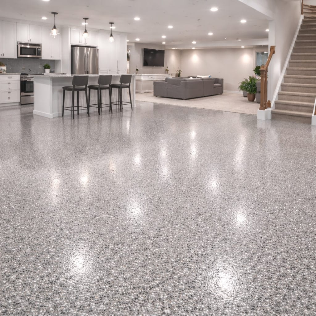 Residential epoxy flooring