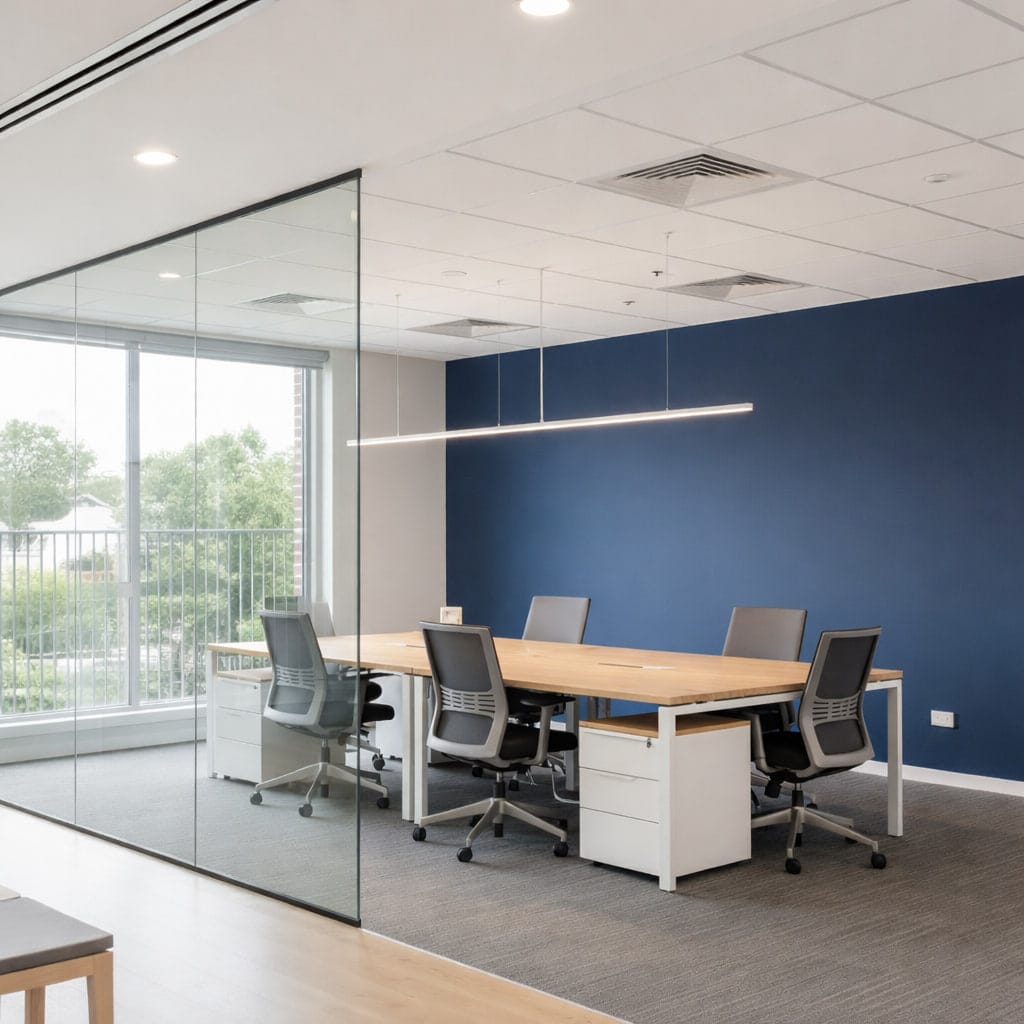 commercial painting for modern office interior
