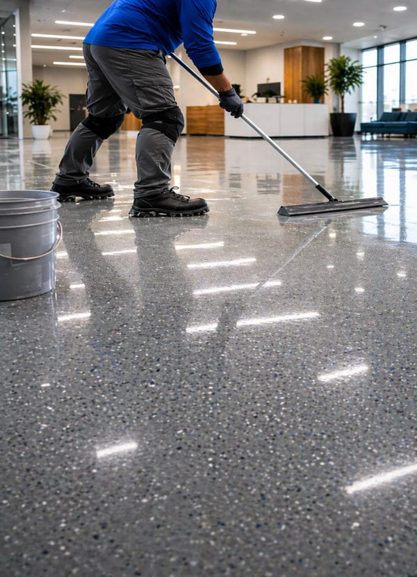 epoxy flooring application